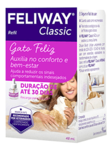 Feliway Completo Ceva - Difusor Eletrico + Refil 48 Ml