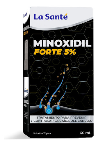 Minoxidil Forte 5% Tratamiento Control Caida Cabello