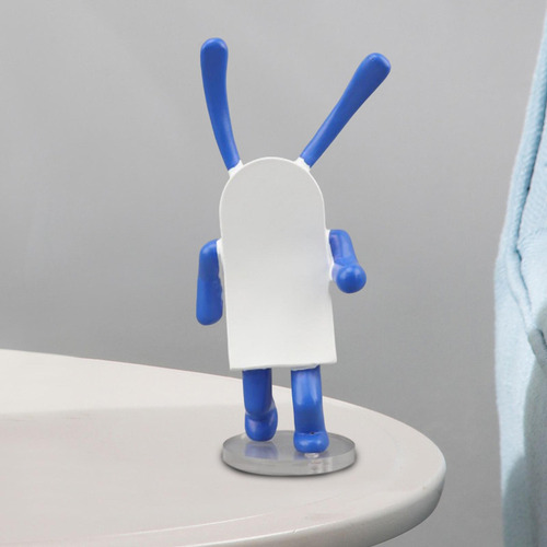 Estatua De Conejo De Máquina Escultura De Conejo De Azul