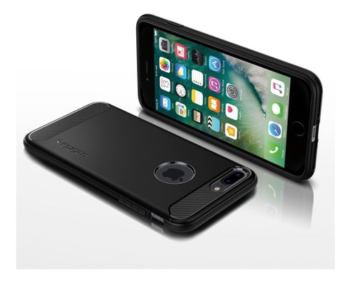 Forro Protector Spigen Rugged Armor iPhone 7 Plus Black