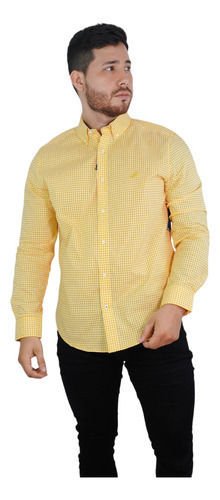 Camisa Nautica Amarilla Hombre 27109w 7mf