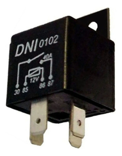 Rele Auxiliar 40a 12v 4 Pinos Dni0102 Universal