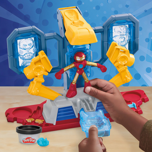 Set De Masas De Playdoh De Iron Man Laboratorio De Armaduras