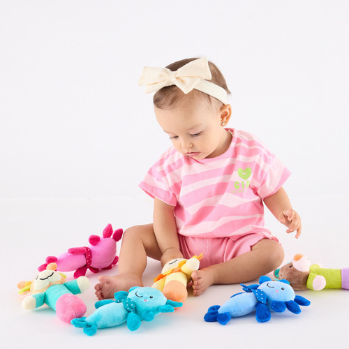 Sonaja Infantil Animales 16 Cm Peluche Felpa Didáctico