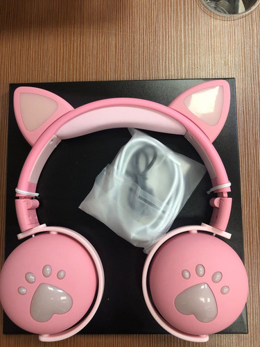Auricular Bluetooth Micrófono Con Oreja De Gato