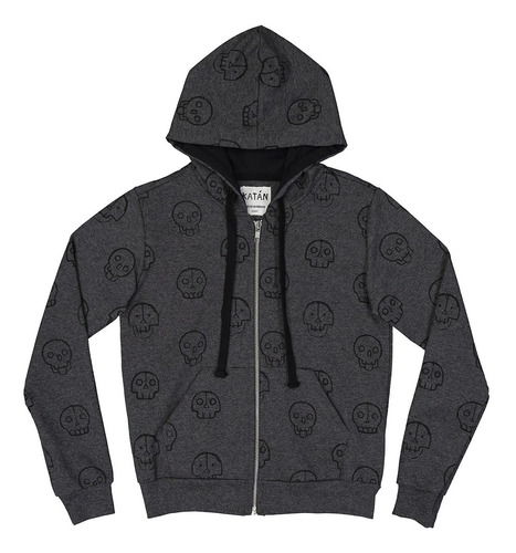 Chamarra  Para Niña/niño  Sudadera Print Calaveras  Katan