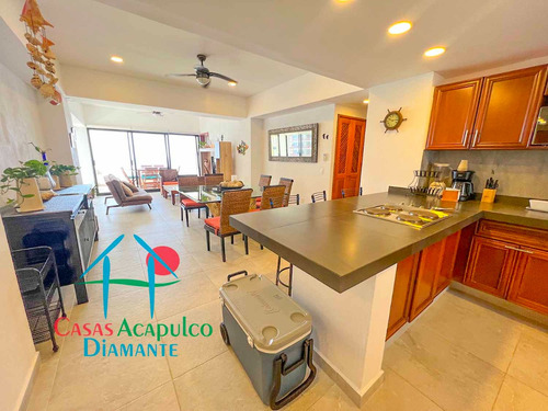 Cad Torre Uno 802. Terraza Doble Con Vista A Las Albercas Y Al Mar
