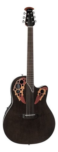 Guitarra acústica Ovation Celebrity Elite CE48 para diestros transparent black