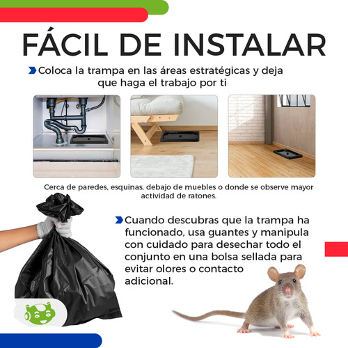 20 Piezas Trampas Adhesivas Para Ratas Ratones Roedores Slim Company Trampa Con Pegamento Para Atrapar Y Caza Fácil Incluye 5 Paquetes Con 4 Trampas c/u