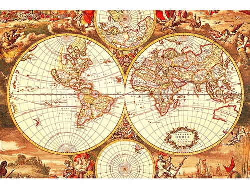 Puzzle Historical World Map 1000 Pcs - Tomax