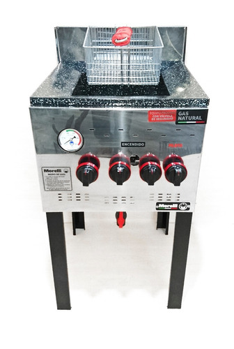 Imagen 3 de 7 de Freidora Industrial Marca Morelli Modelo F 15 Canasto 24x24