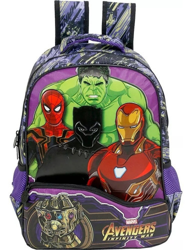 Mochila Avengers  Infinity Light G Costas Infantil Menino