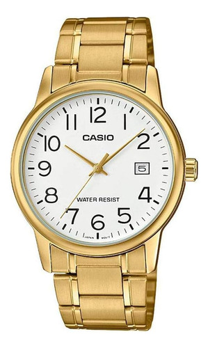 Casio Mens Mtpv002g-7b2 Reloj De Moda De Cuarzo De Acero Ino