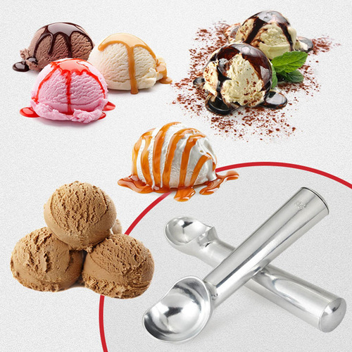 Cuchara De Helado, Fabricante De Bolas De Hielo De Plata