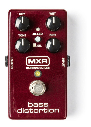 Pedal Mxr M85 Bass Distortion + Cable Interpedal Ernie Ball