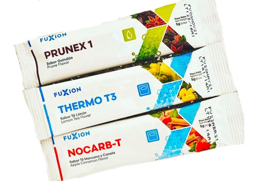 Imagen 1 de 6 de Fuxion Pack Prunex Termot3 Nocarb Saludable La Golosineria