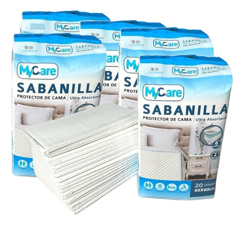 100 Sabanilla Adulto Mycare - 90x60 Cm 