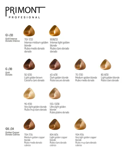 Primont Color X12 Tintura Coloración Cabello 60gr C/amoniaco