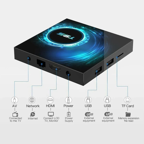Imagen 3 de 6 de Tv Box T95 H616 Android 10.0 2 + 16g 6k 3d Tv