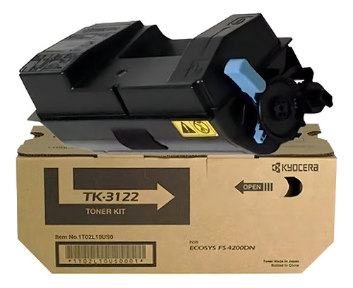 Toner Kyocera Tk-3122 Cor de tinta Preto
