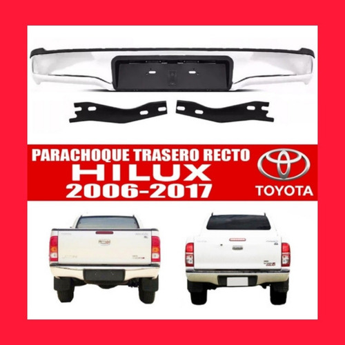 Parachoque Trasero Toyota Hilux Kavak 2012-2013-2014-2015