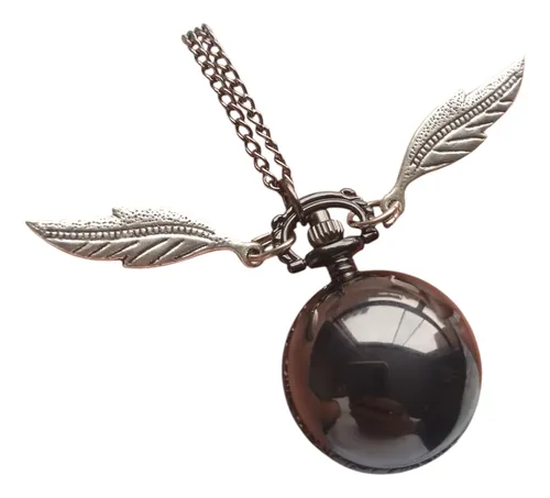comprar Collar Reloj Snitch Negro Harry Potter