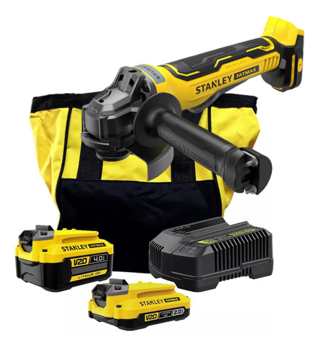 Esmerilhadeira Angular 5 20v Sbg700 Stanley 2 Baterias