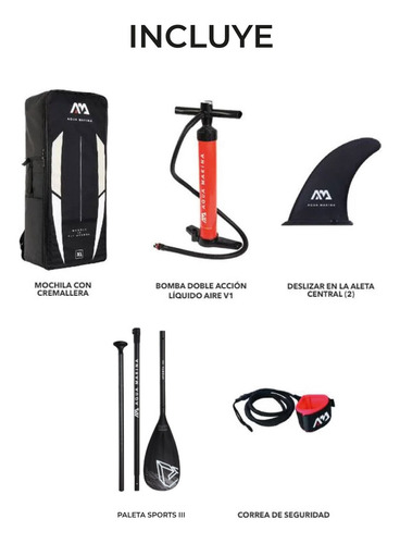 Sup Inflable / Magma 2021 Aqua Marina 10´2 Pies Color Naranja