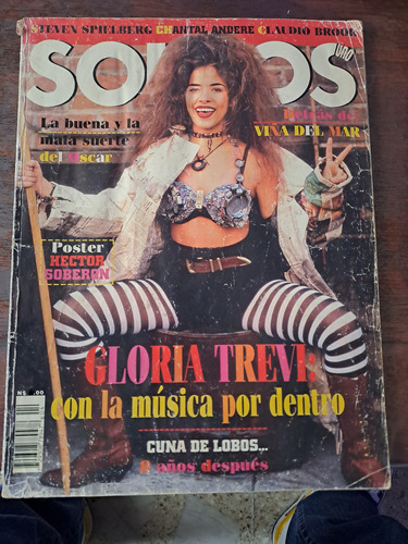 Revista Somos. Gloria Trevi. Música. Viña Del Mar. Año 1994.