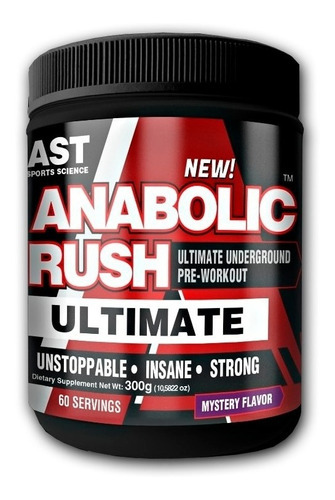 Anabolic Rush Ultimate Pré Treino 300g Ast Sports Sabor Limão