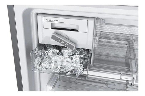 Heladera inverter no frost Whirlpool WRE57K2 inox con freezer 443L 220V