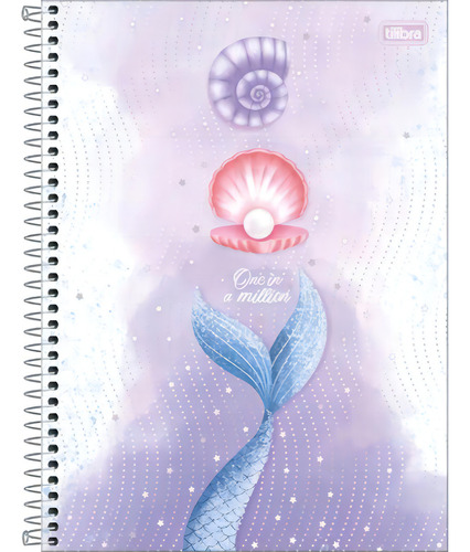 Caderno Sereia 10 Matérias 160fls Tilibra Menina