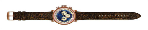 Pulseira de relógio masculina Invicta 37324 Brown, cor ouro rosa