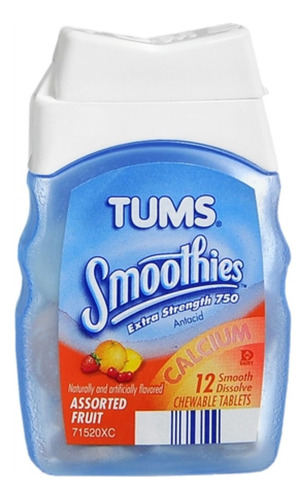 Tums Suavemente Asst Fruit Size 12ct Tums Smoothies Surtido