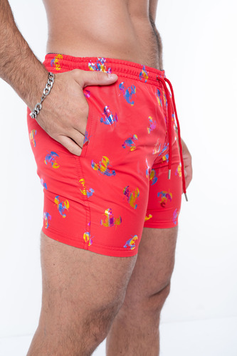 Short De Baño Malla Para Hombre Microfibra Secado Rápido 