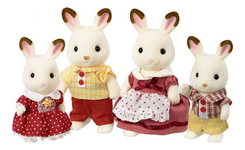 Sylvanian Families Familia Dos Coelhos Chocolate Epoch 4150