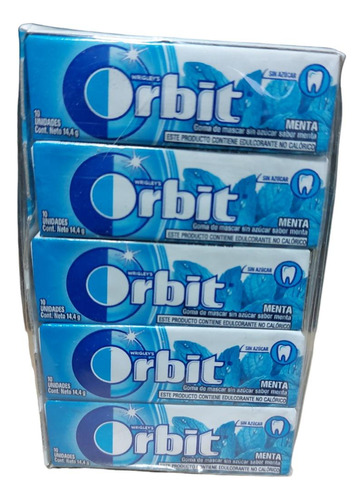 Chicle Orbit Menta X 15 Unidades 