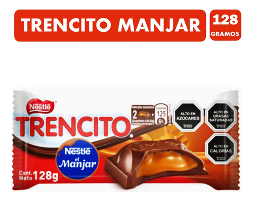 Chocolate Trencito De Nestlé Relleno Con Manjar (128 Gramos)