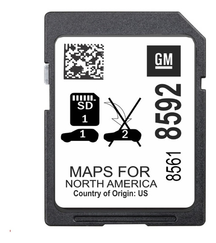 Tarjeta De Navegacion Mapas Gmc Chevrolet Buick Cadillac