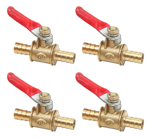 4 Pcs Forged Brass Ball Valve Mini Shut Off Switch With...