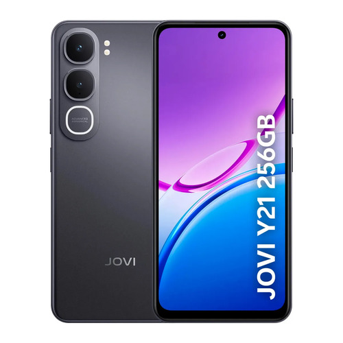 Smartphone Jovi Y21 256GB 4GB RAM + 4GB RAM Expansível Câmera 50mp Bateria 6500mah - Preto