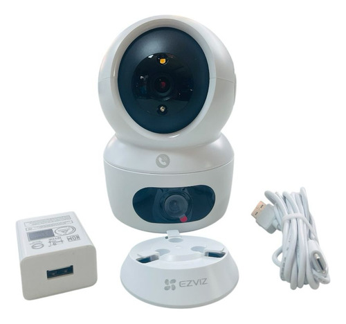 Kit Mextec Ezviz H7c 3 Pzas Cámara Pt Doble Lente / 4 Megapíxel / Wi-fi / Ia Detección Humana / Visión Nocturna A Color / Audio Bidireccional