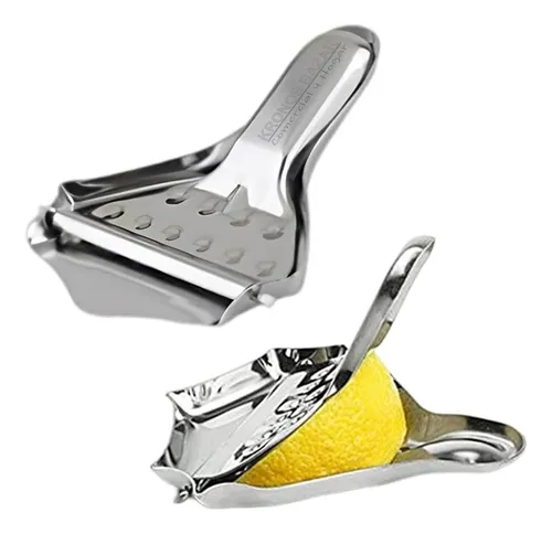 comprar Exprimidor Manual Rodajas Jugo Limon Lima Citricos Etc Acero