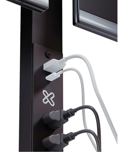 Klipxtreme Kmm-510 Soporte Doble Monitor Regleta Puertos Usb