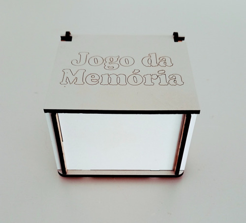 Imagem 7 de 9 de Jogo Da Memória Mdf Branco Lembrancinhas - Kit 50 Unidades