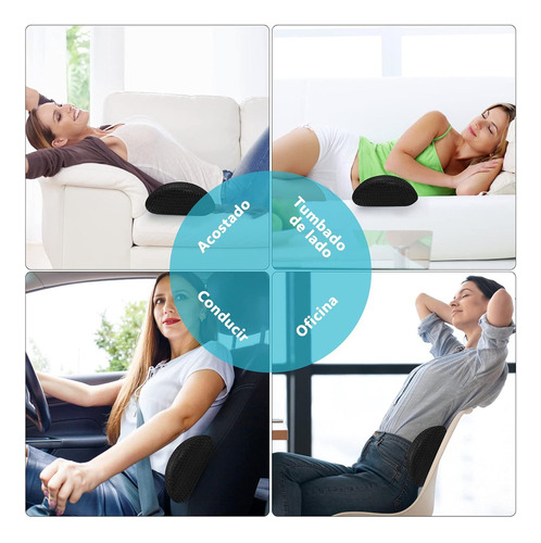 Gel Almohada Lumbar Cojín Espuma Viscoelástica Para Cintura