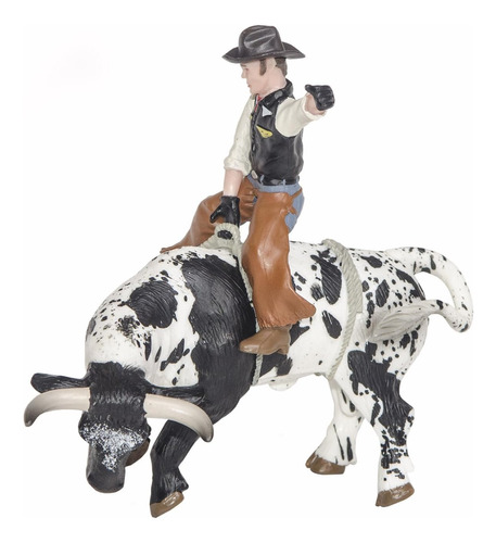 Little Buster Toys Bucking Bull And Rider 2 Pack - Brown Bul