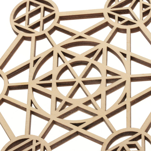 6 Uds Geometría Sagrada Pared Escultura Disco Colgante Arte