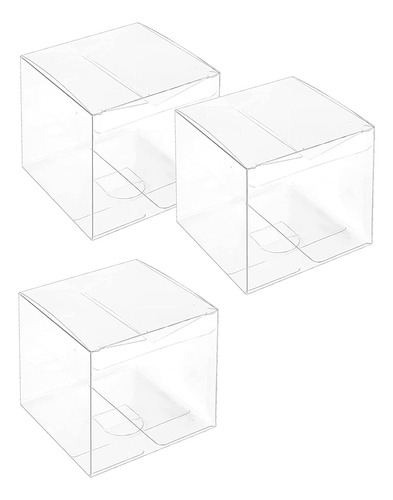 Cajas De Regalo De Plástico Transparentes De 4 X 4 X 4 Pulga