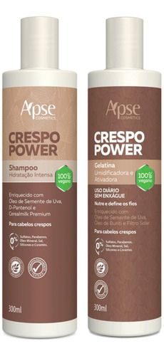 Apse Crespo Power Shampoo E Gelatina